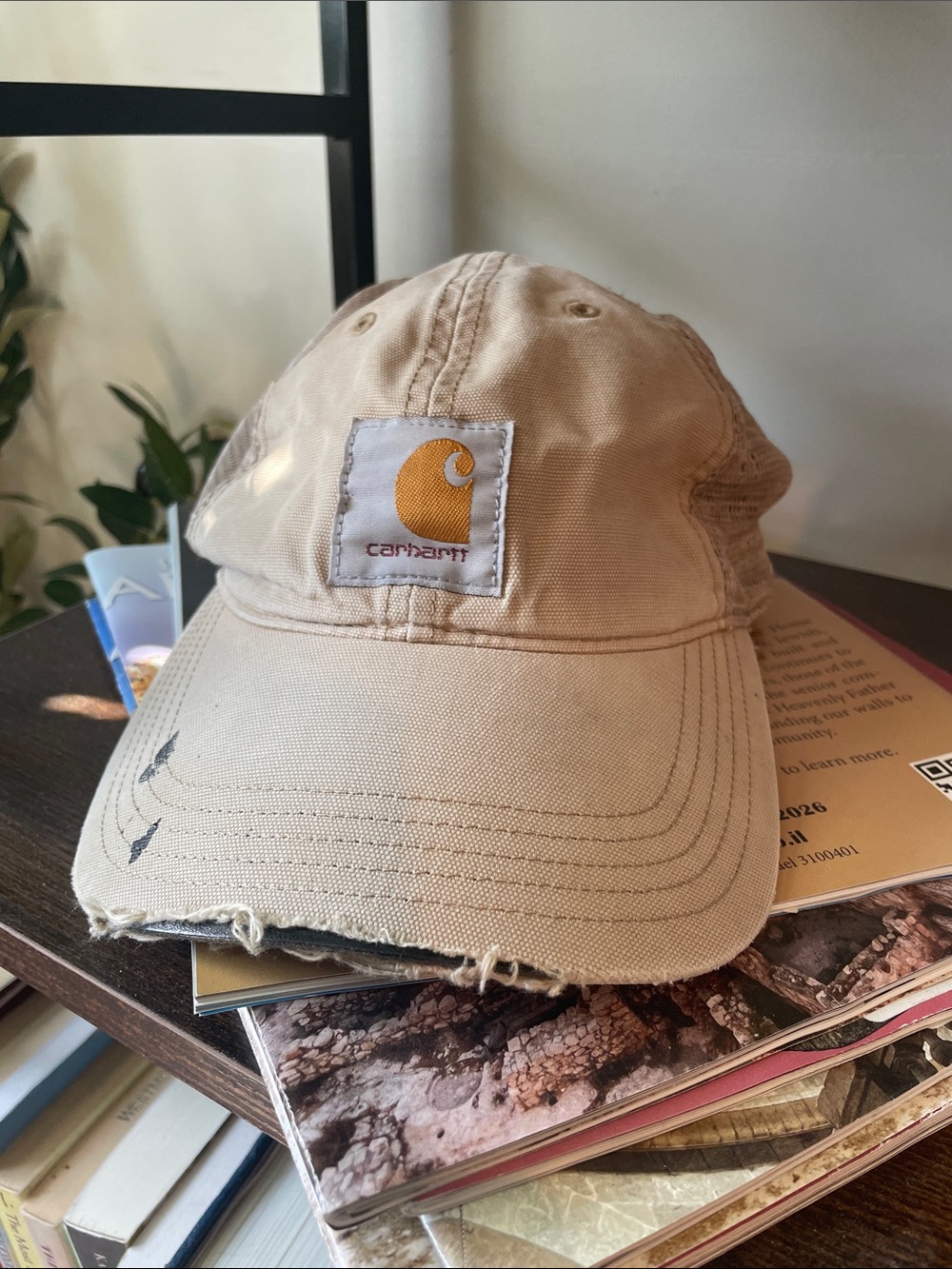 Carhartt Tan Canvas Logo Cap